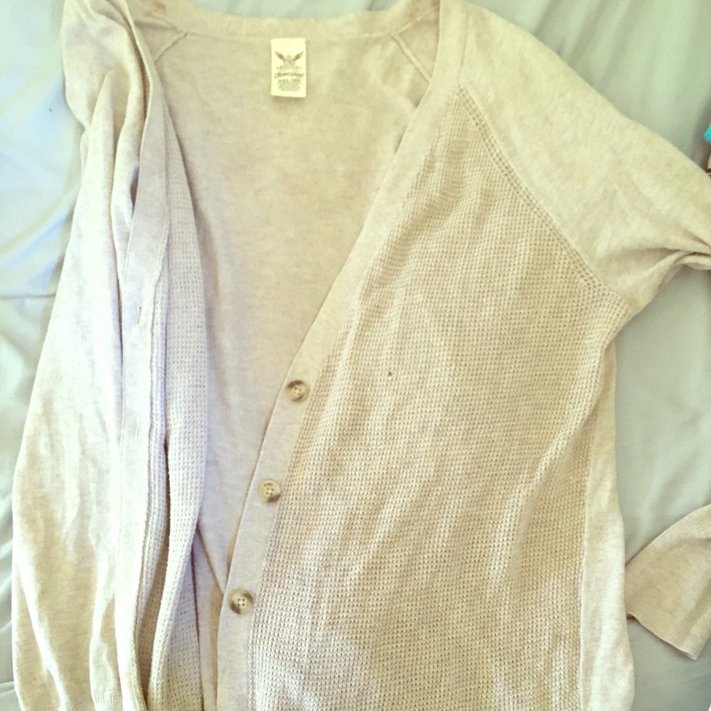Tan cardigan